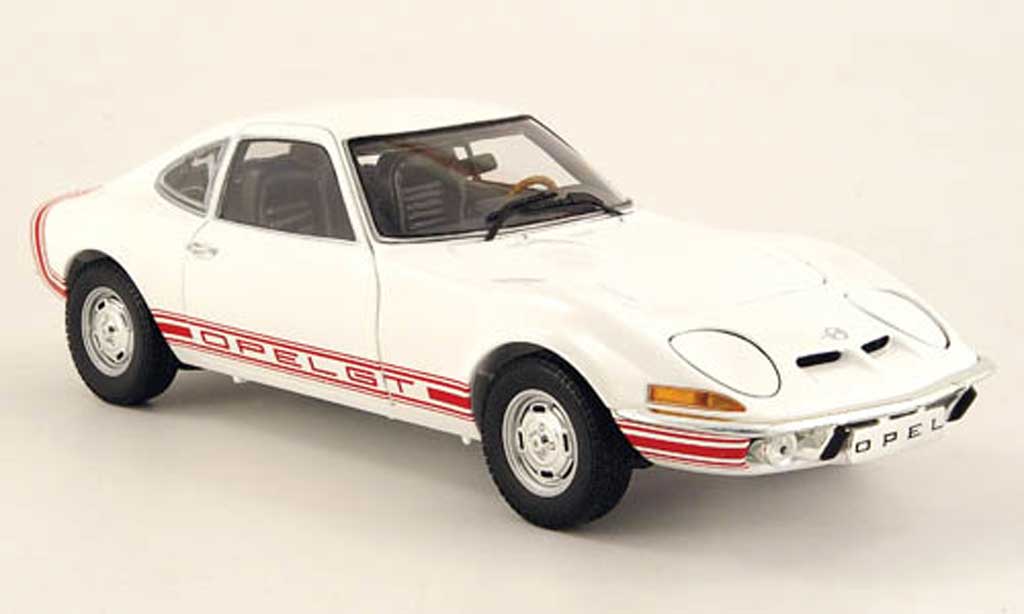 Opel GT 1/18 Minichamps 1900 white 1970 diecast model cars