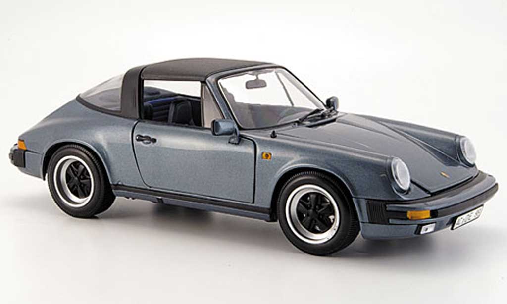 Porsche 930 Targa 1/18 Minichamps Targa carrera blue grey 1983 diecast model cars