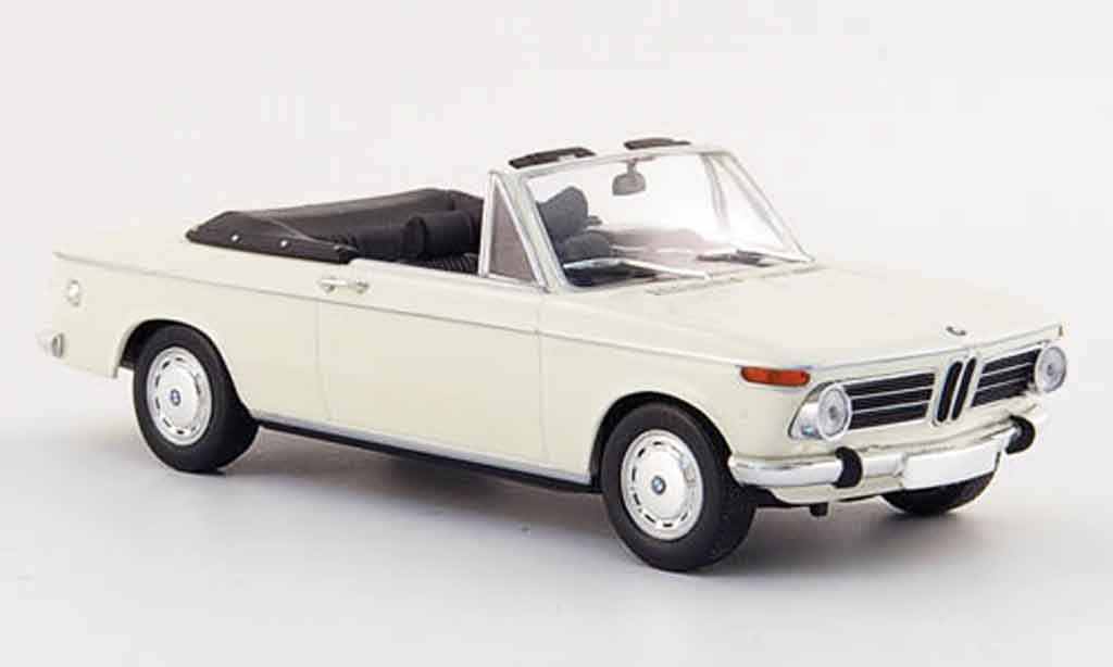 Bmw 2002 Ti 1/43 Minichamps Ti Convertible white 1971 diecast model cars