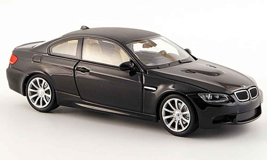 Bmw M3 E92 1/43 Minichamps E92 black 2008 diecast model cars