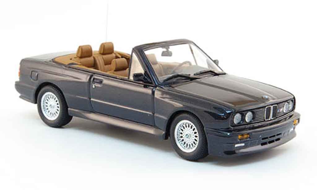 Bmw M3 E30 1/43 Minichamps E30 Convertible black 1988 diecast model cars