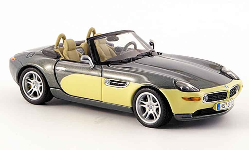 Bmw Z8 1/43 Minichamps grey beige geoffnetes Verdeck 1999 diecast model cars