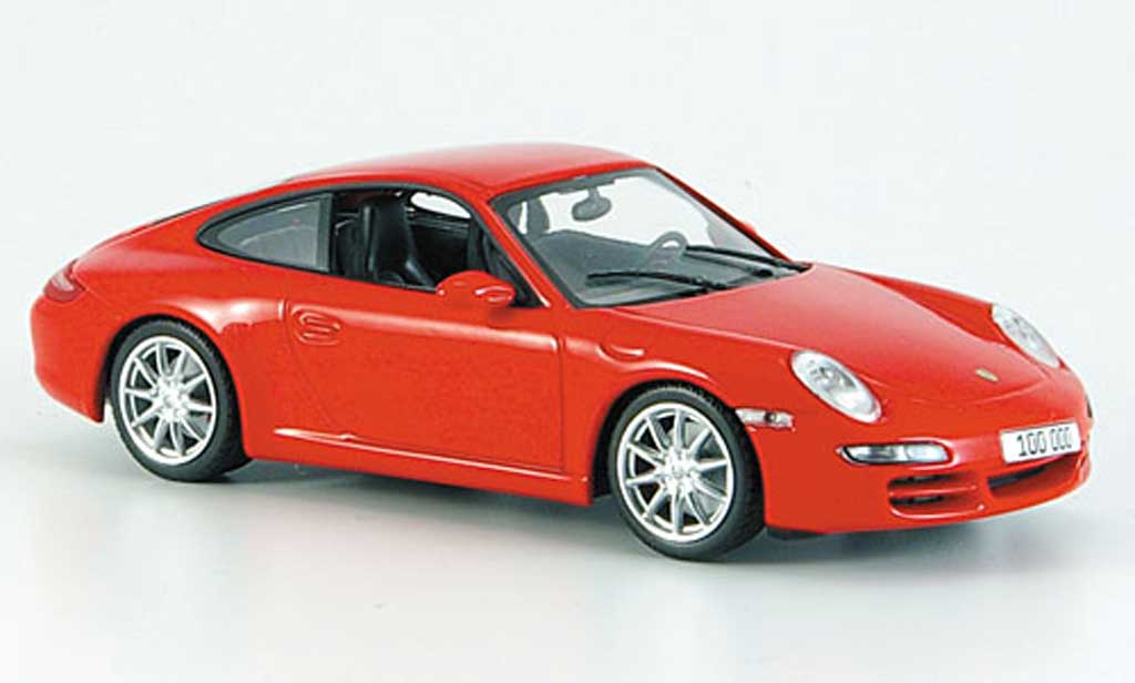 Porsche 997 Carrera 1/43 Minichamps Carrera red ''100.000ster 911'' 2007 diecast model cars