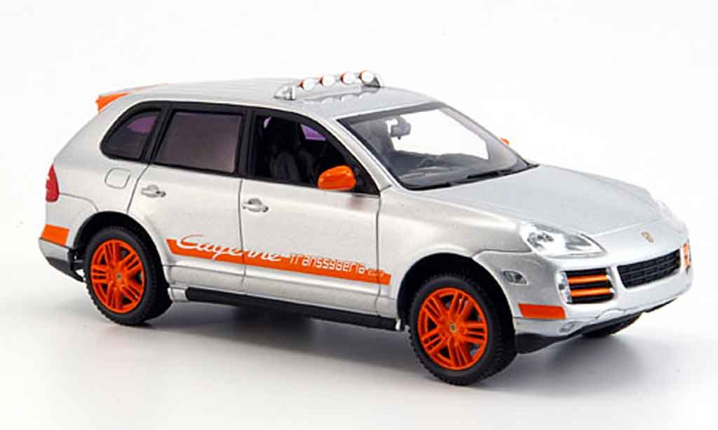 Porsche Cayenne 1/43 Minichamps Transsyberia grey metallisee orange 2007 diecast model cars