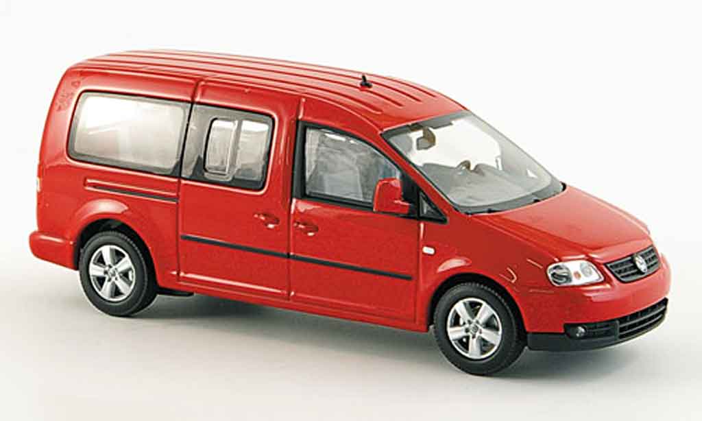 Volkswagen Caddy 1/43 Minichamps maxi shuttle red 2007 diecast model cars