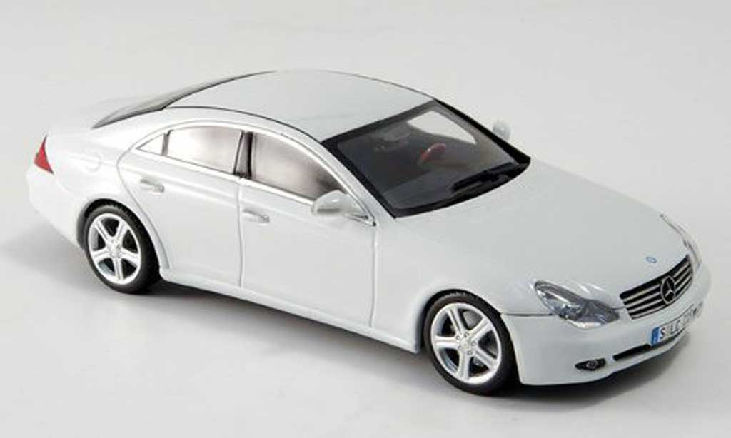 Mercedes Classe CLS 1/43 Minichamps white Linea Bianco 2005 diecast model cars