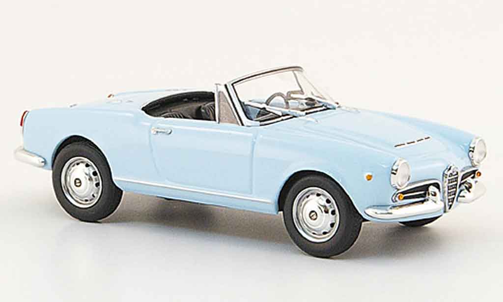 Alfa Romeo Giulietta Spider 1/43 Minichamps Spider blue 1962 diecast model cars