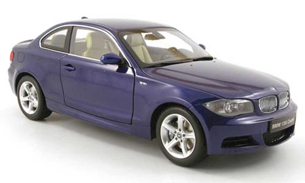 Bmw 135 E82 1/18 Kyosho E82 i coupe (e82) blue diecast model cars