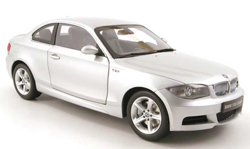 Bmw 135 E82 1/18 Kyosho E82 i coupe (e82) grey clair metallized diecast model cars