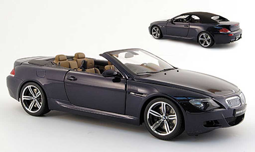Bmw M6 E64 1/18 Kyosho E64 blue 2005 diecast model cars