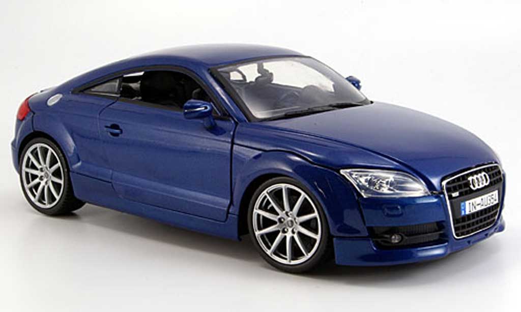 Audi TT coupe 1/18 Motormax coupe blue 2007 diecast model cars