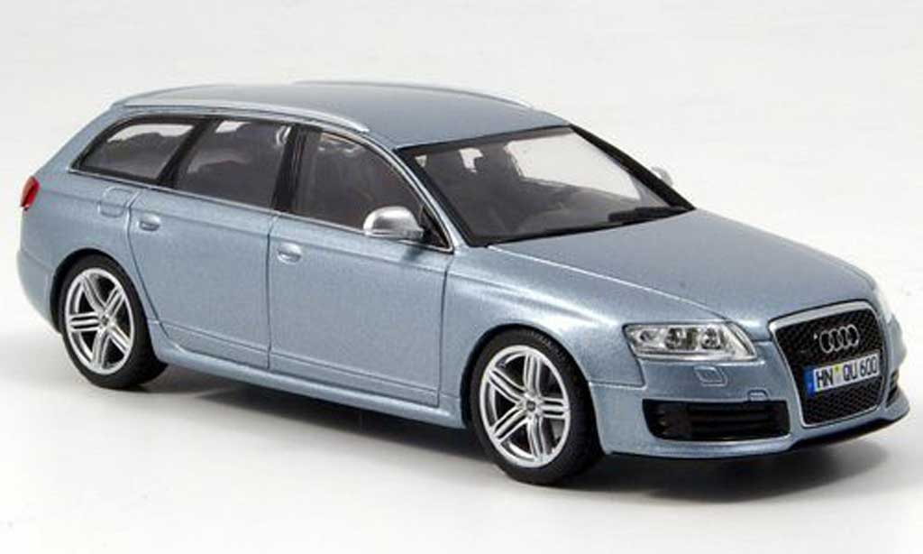 Audi RS6 1/43 Minichamps Avant grey blue 2008 diecast model cars