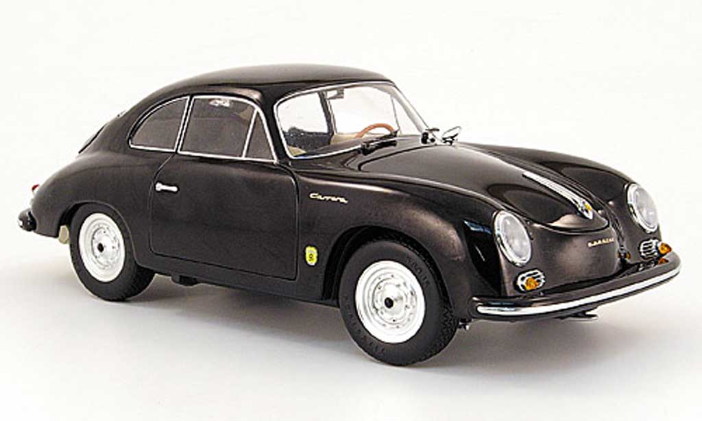 Porsche 356 1955 1/18 Schuco 1955 A coupe black diecast model cars