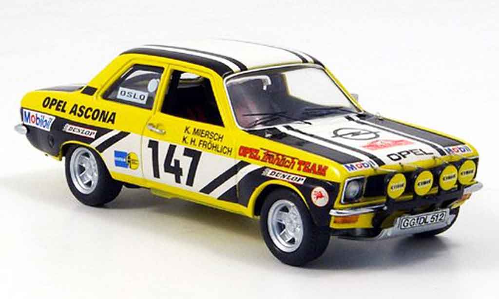 Opel Ascona A 1/43 Schuco A no.147 frohlich rallye monte carlo 1974 diecast model cars