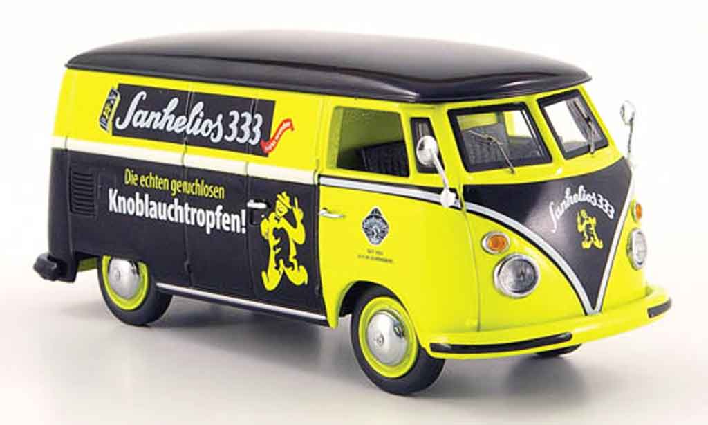 Volkswagen Combi 1/43 Schuco t 1 kasten sanhelios 333 yellow black diecast model cars