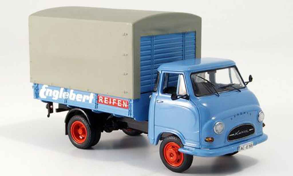 Hanomag Kurier 1/43 Schuco Englebert Reifen Pritsche Plane diecast model cars