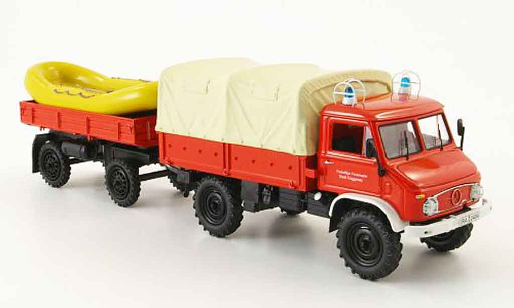 Mercedes Unimog 1/43 Schuco 404 pompier Gaggenau diecast model cars