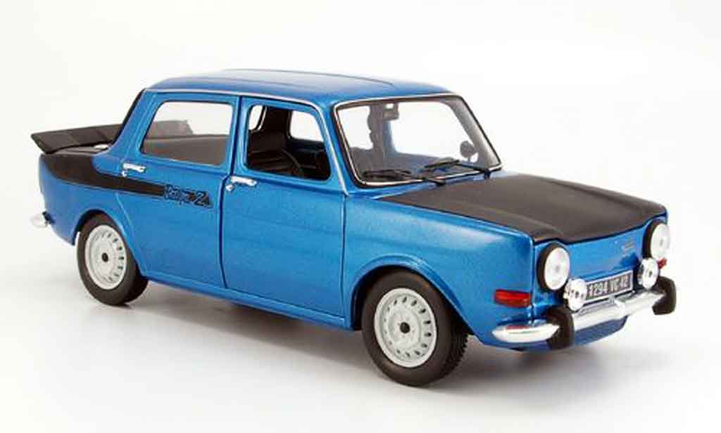 Simca 1000 1/18 Norev rallye 2 blue 1976 diecast model cars