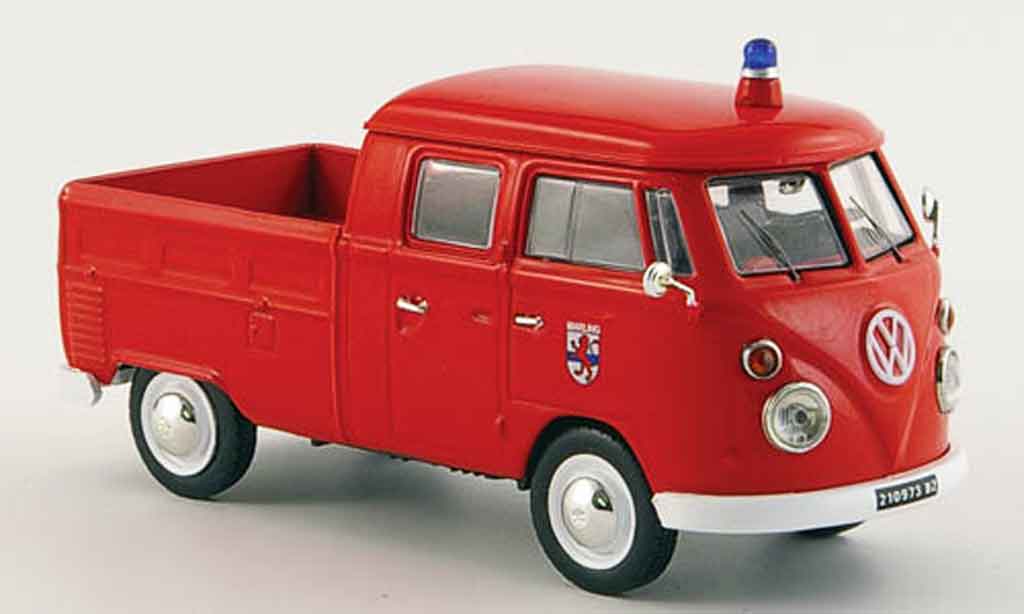 Volkswagen Combi 1/43 Norev t 1 doppelkabine pompier 1961 diecast model cars