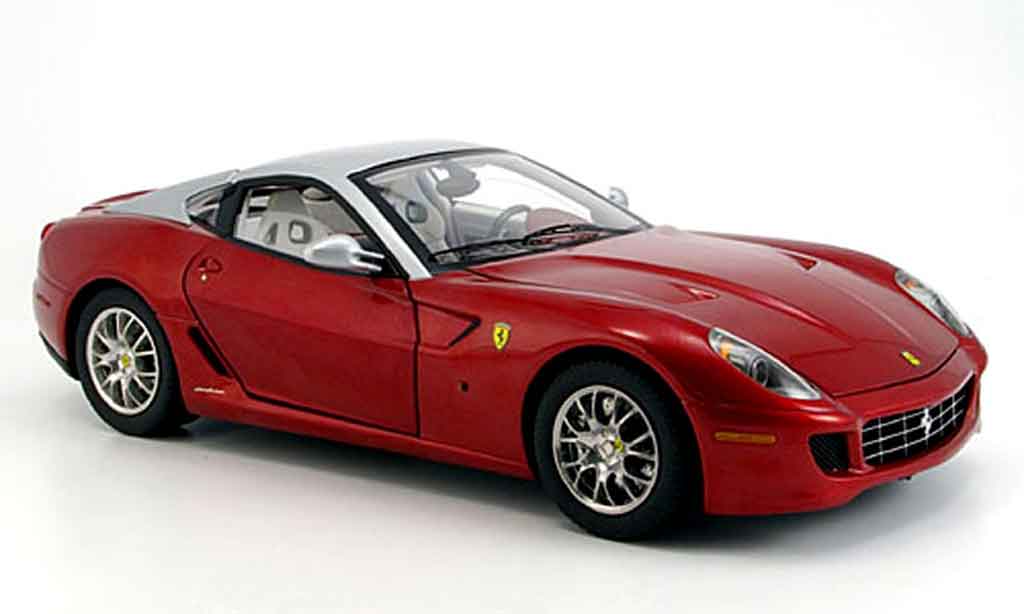 Ferrari 599 GTB 1/18 Hot Wheels Elite GTB red et grey elite edition diecast model cars