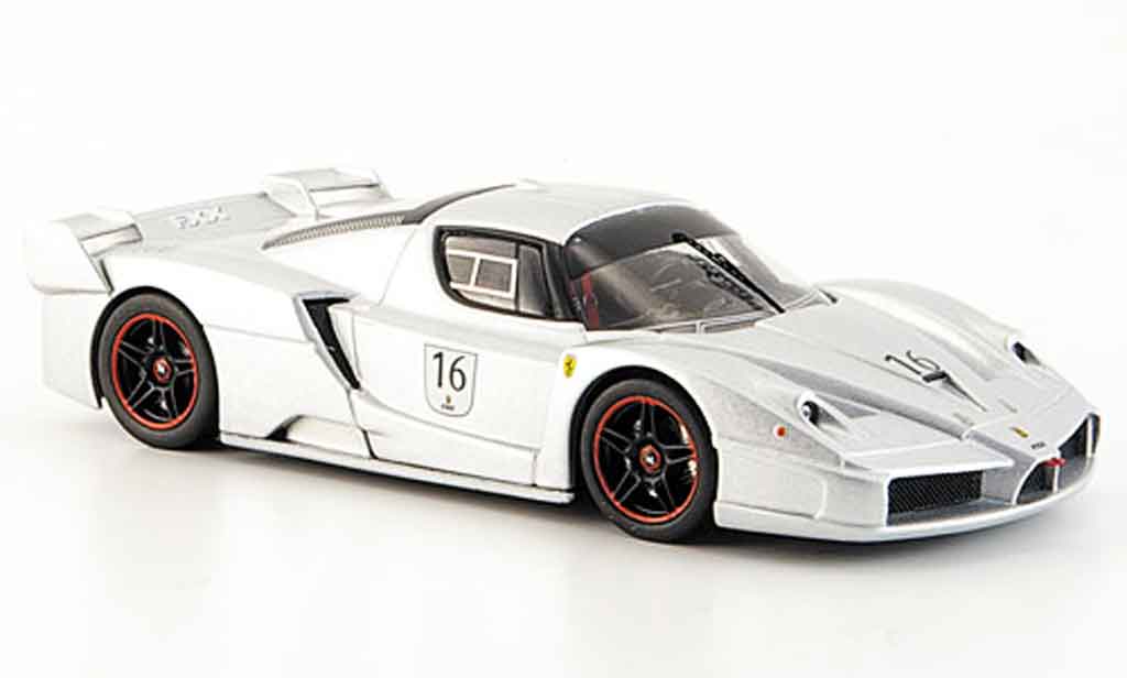 Ferrari Enzo FXX 1/43 Hot Wheels Elite FXX no.16 grey metallisee nurburgring diecast model cars