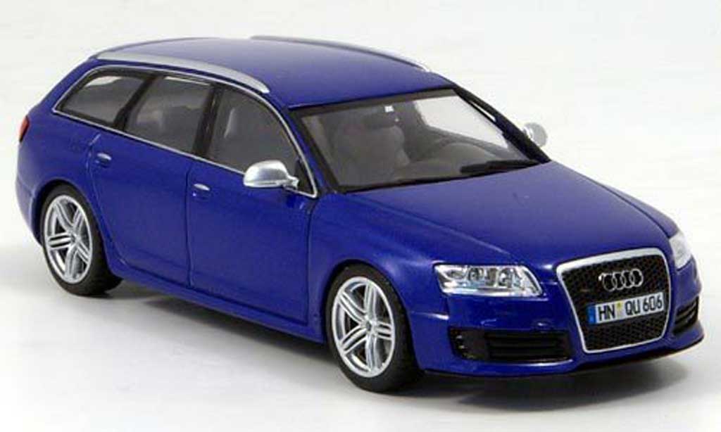 Audi RS6 1/43 Minichamps Avant blue 2008 diecast model cars