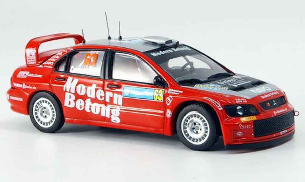 Mitsubishi Lancer Evolution IX 1/43 IXO Evolution IX WRC No.63 Dritter Rally Schweden 2006 diecast model cars