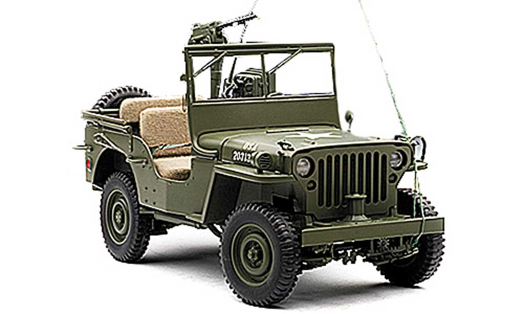 Jeep Willys 1/18 Autoart U.S. Army olivgrun mit Accessoires diecast model cars