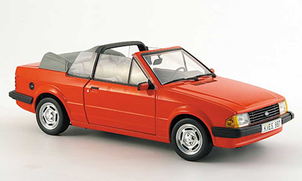 Ford Escort MK3 1/18 Sun Star MK3 gl cabriolet red 1984 diecast model cars