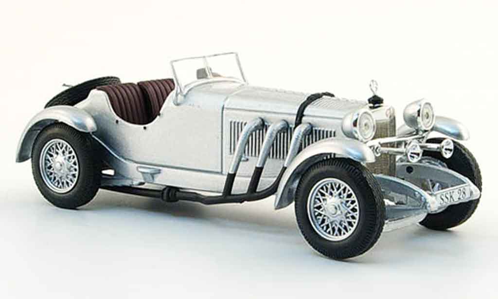 Mercedes SSK 1/43 WhiteBox grey metallisee 1928 diecast model cars