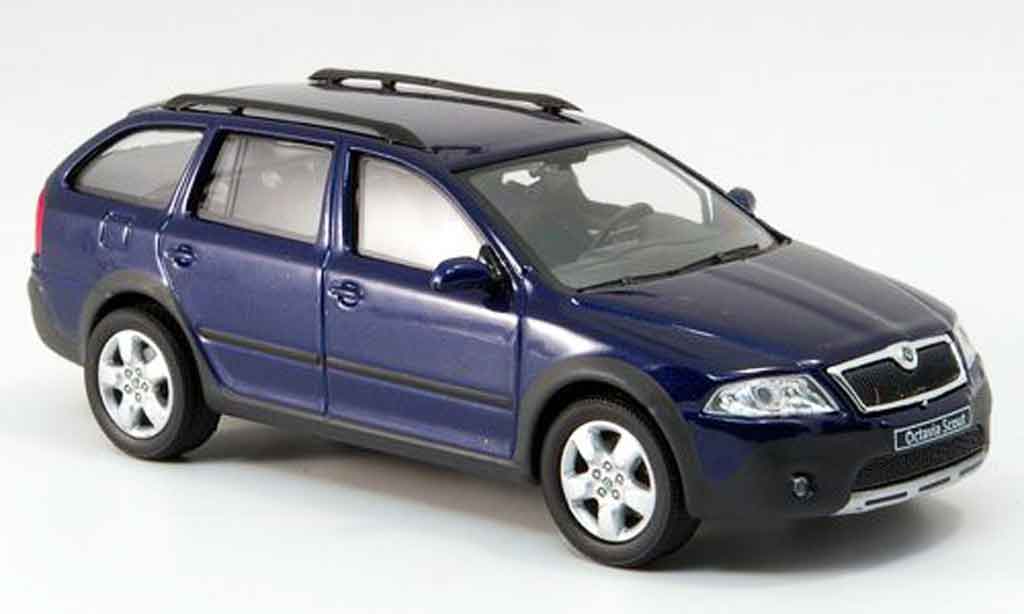 Skoda Octavia 1/43 Abrex combi scout blue diecast model cars