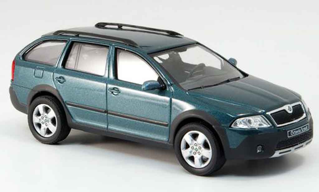 Skoda Octavia 1/43 Abrex combi scout grun diecast model cars