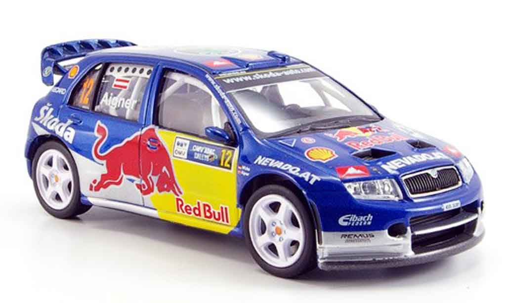 Skoda Fabia WRC 1/43 Abrex WRC evo ii red bull i diecast model cars