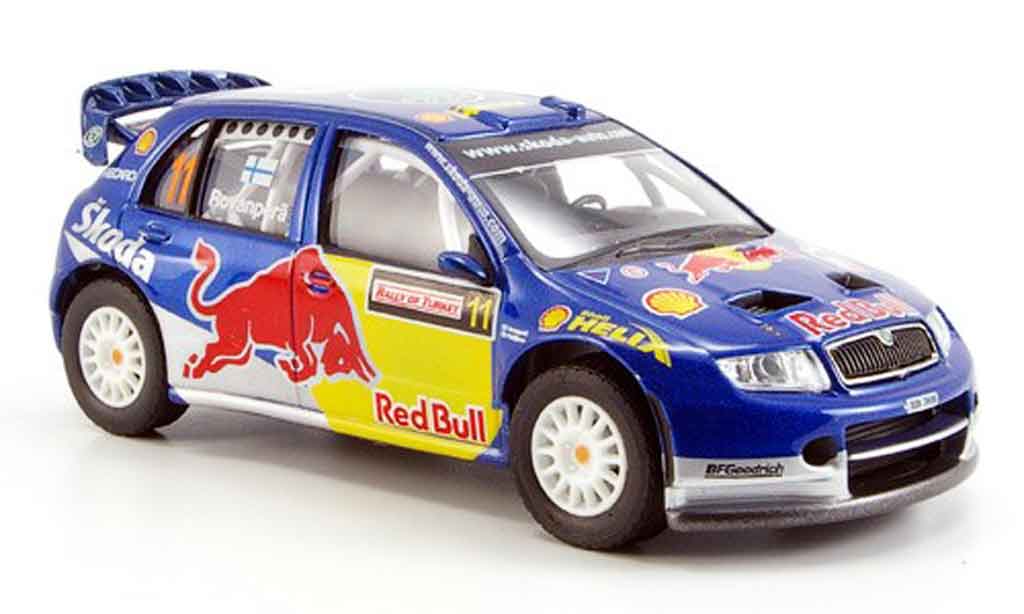 Skoda Fabia WRC 1/43 Abrex WRC evo ii red bull ii diecast model cars