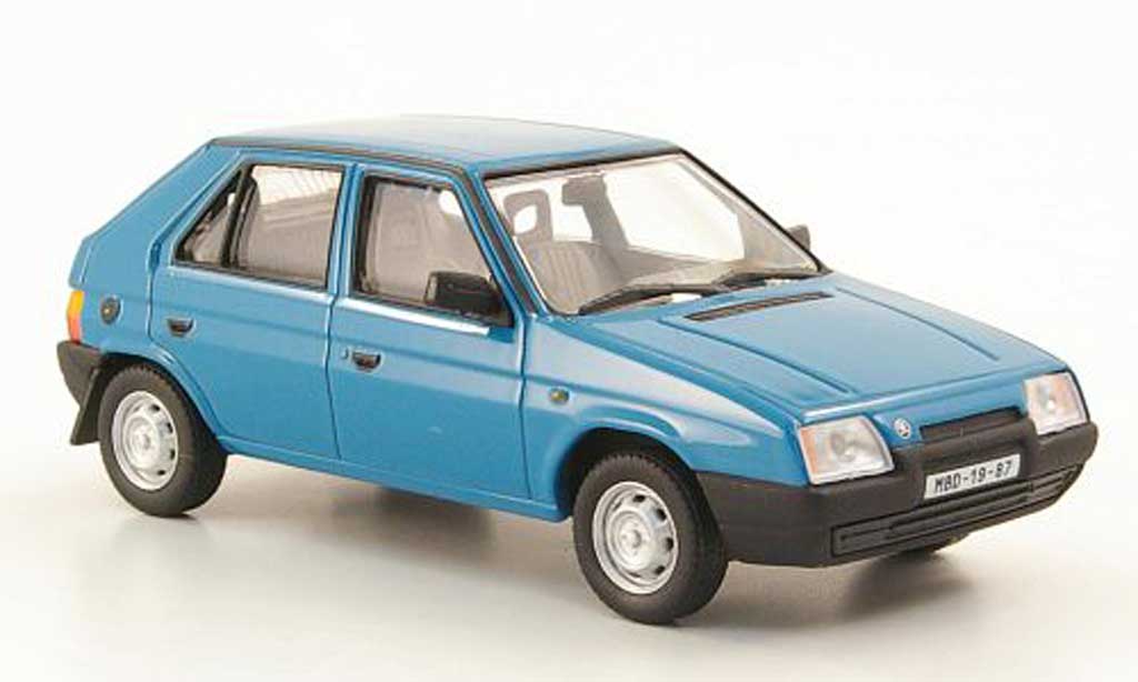Skoda Favorit 1/43 Abrex 136L bluegrun 1987 diecast model cars
