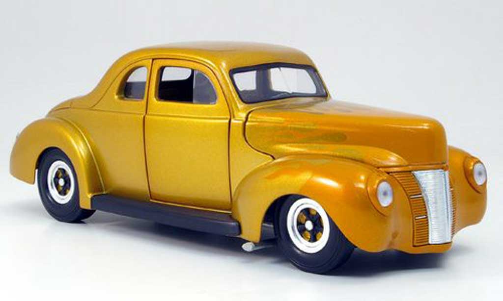 Ford Hot Rod 1/18 Eagle deluxe coupe hot rod gold 1940 diecast model cars