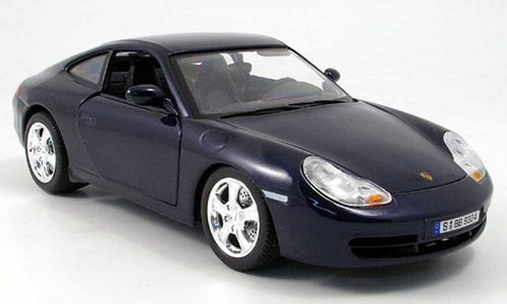 Porsche 996 Carrera 1/18 Burago Carrera 4 blue diecast model cars