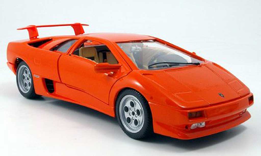 Lamborghini Diablo 1990 1/18 Burago 1990 orange diecast model cars