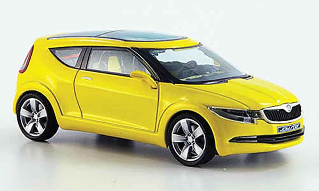 Skoda Joyster 1/43 Abrex concept car yellow diecast model cars