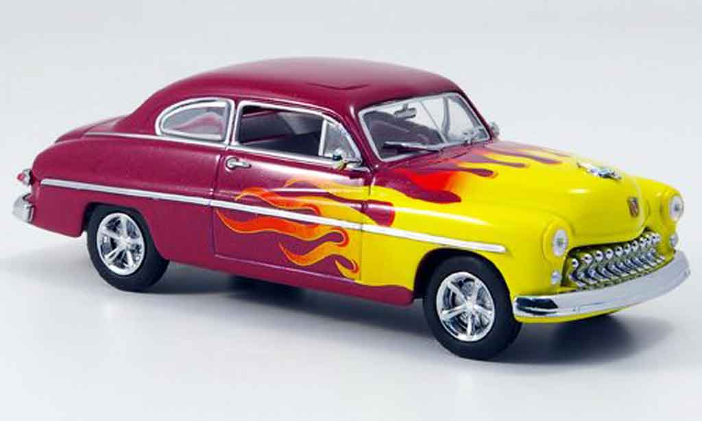 Mercury Club Coupe 1/43 Eagle Hot Rod lila avec yellow 1949 diecast model cars