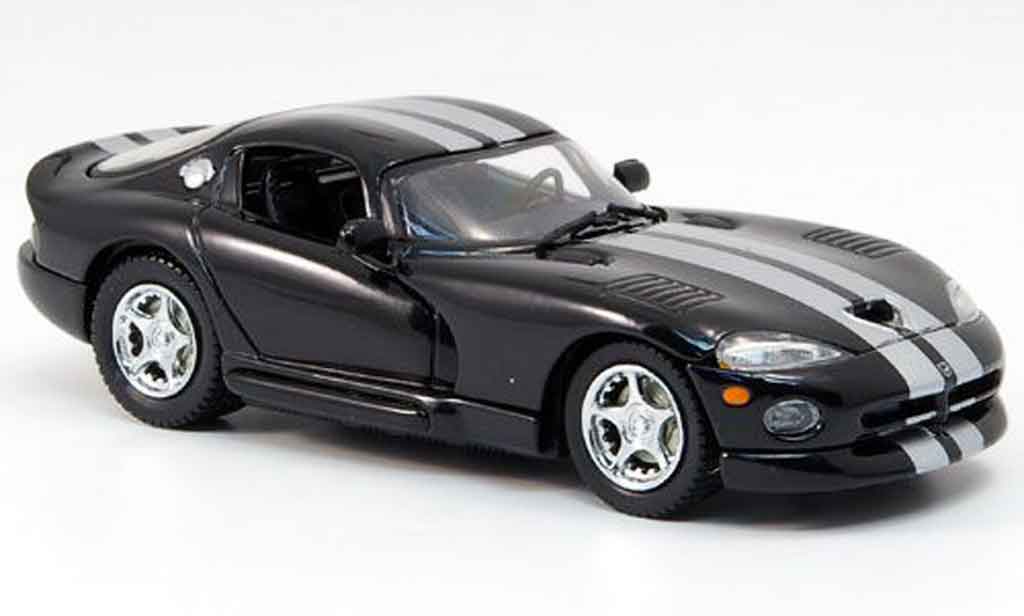 Dodge Viper GTS 1/43 Eagle GTS Coupe black avec grey metalliseenen Streifen 1999 diecast model cars