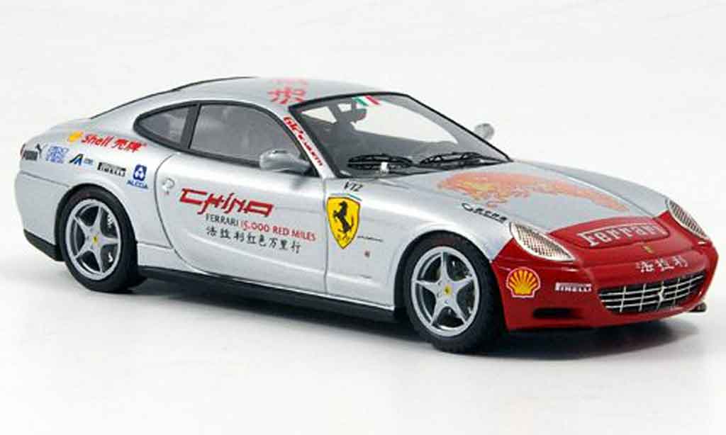 Ferrari 612 1/43 Look Smart scaglietti grey metallisee red 15000 red miles tour diecast model cars
