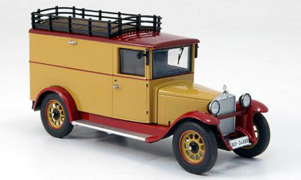 Mercedes L1000 1/43 Premium ClassiXXs Express brown Van avec Gepacktrager diecast model cars