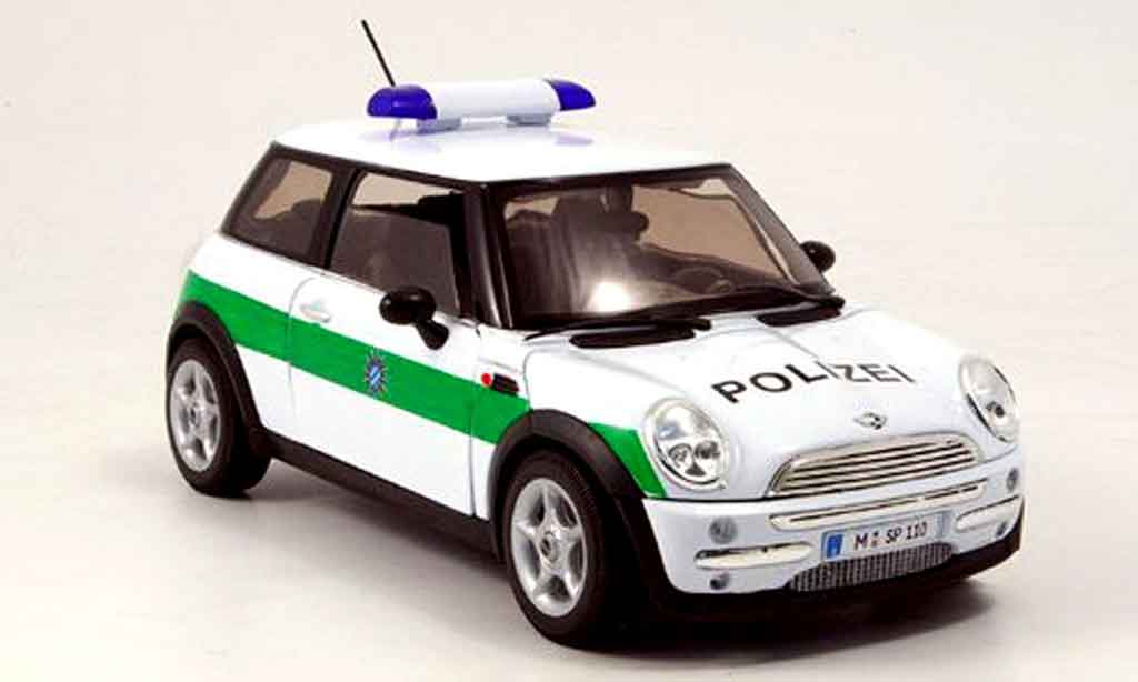 Mini Cooper D 1/18 Welly D polizei deutschland diecast model cars