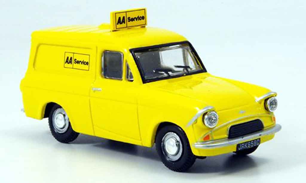 Ford Anglia 1/43 Oxford Van yellow AA Services diecast model cars