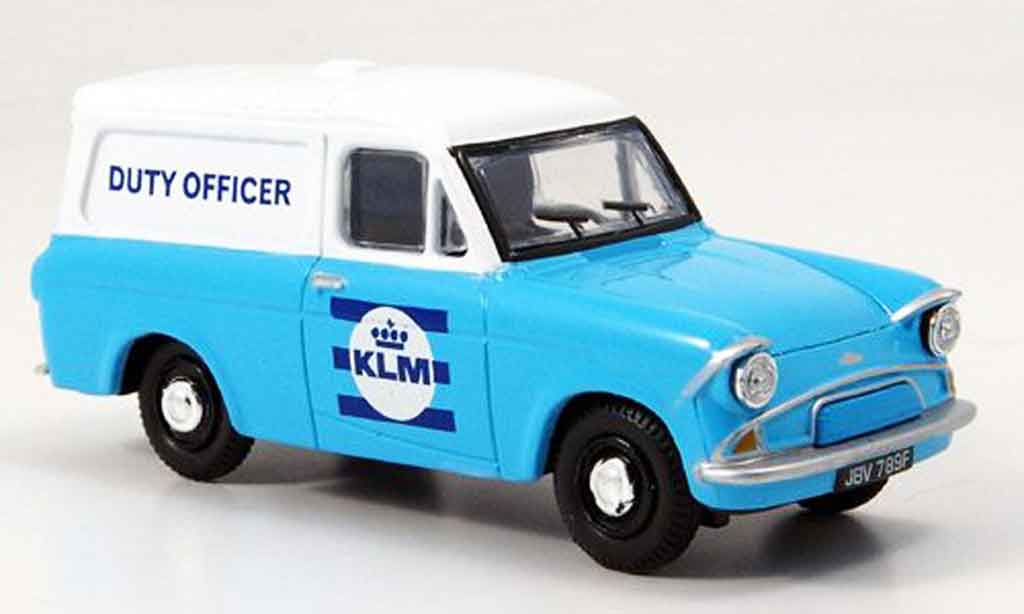 Ford Anglia 1/43 Oxford Van blue white KLM Duty Officer diecast model cars