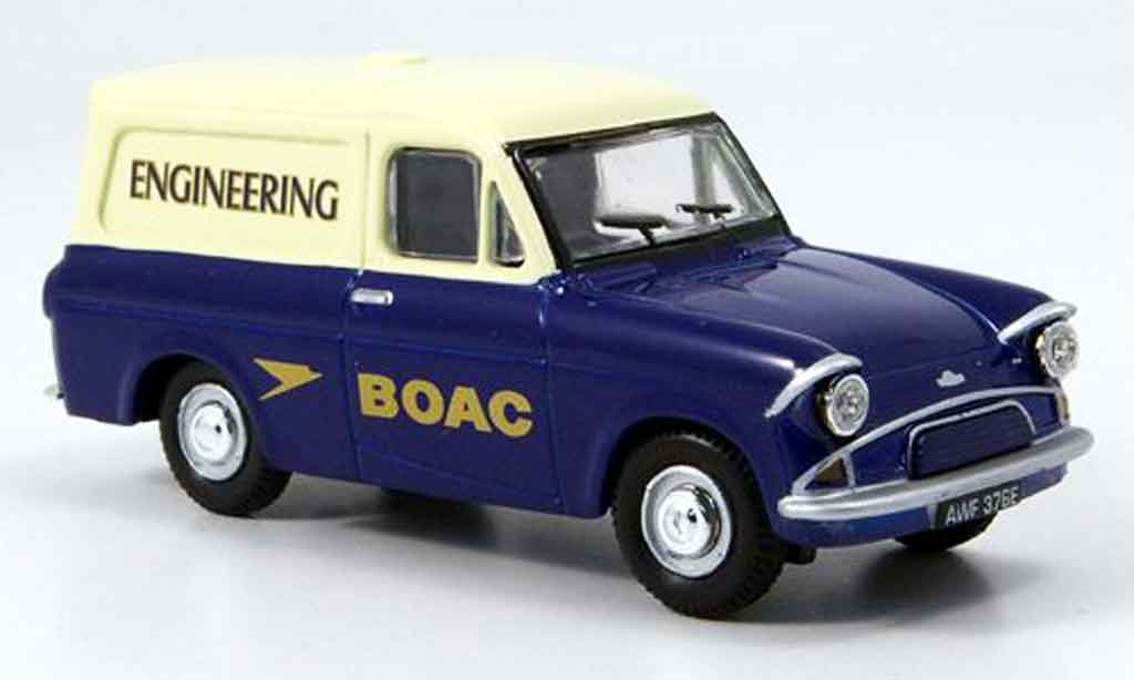 Ford Anglia 1/43 Oxford Van blue white BOAC Engineering diecast model cars