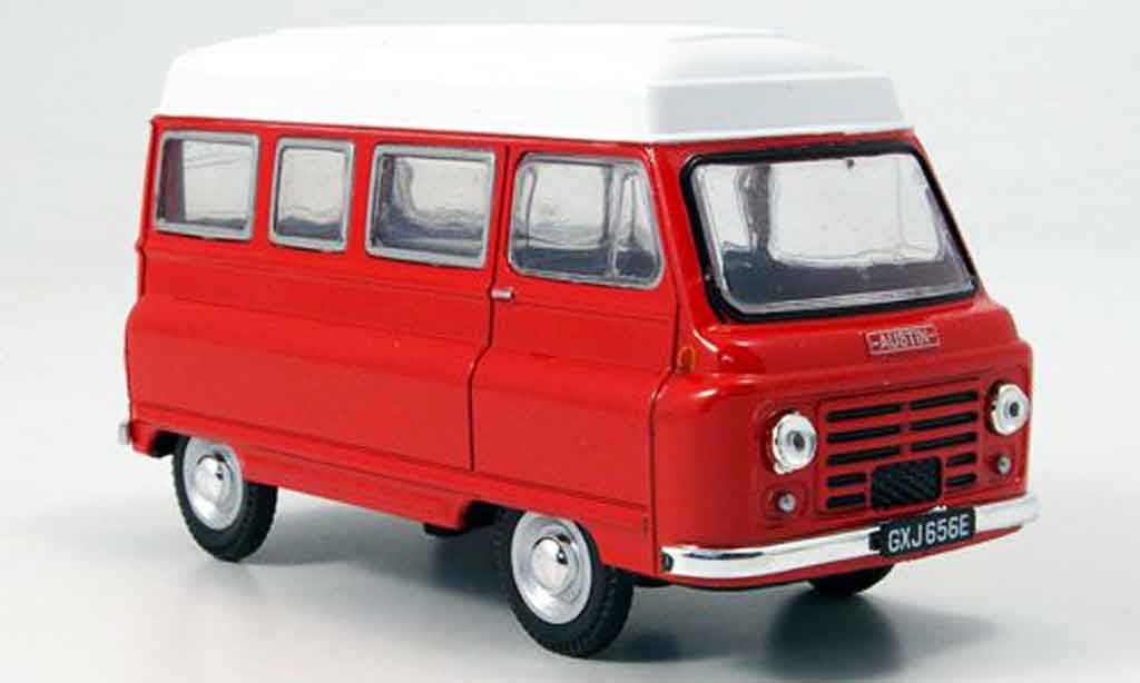 Austin J2 1/43 Oxford High Top red white Hochdachbus diecast model cars