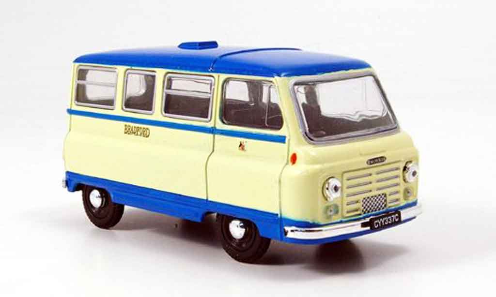 Morris J2 1/43 Oxford Bus beige blue Bradford diecast model cars
