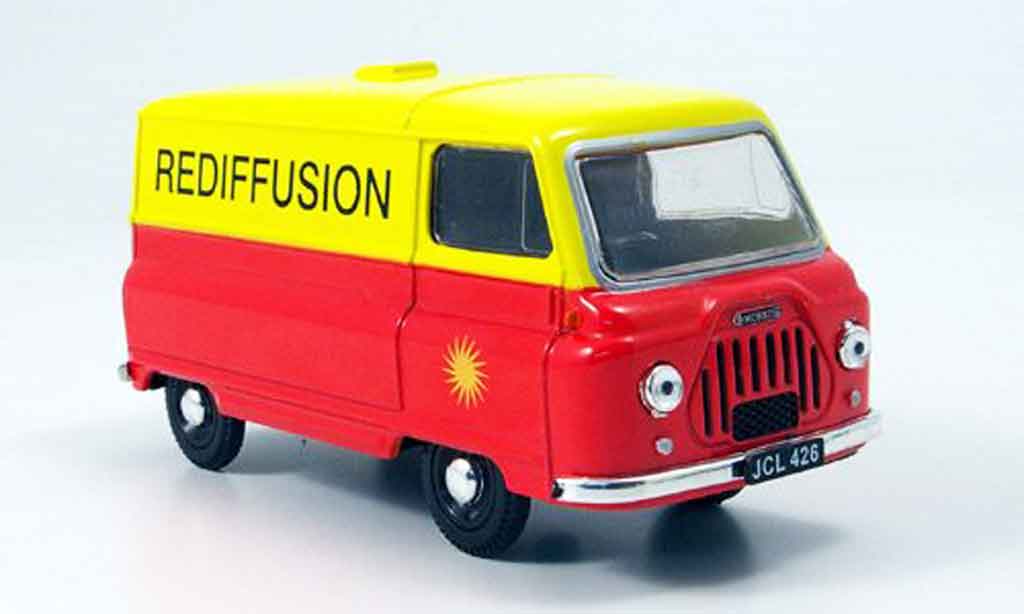 Morris J2 1/43 Oxford Kasten orange yellow Rediffusion diecast model cars